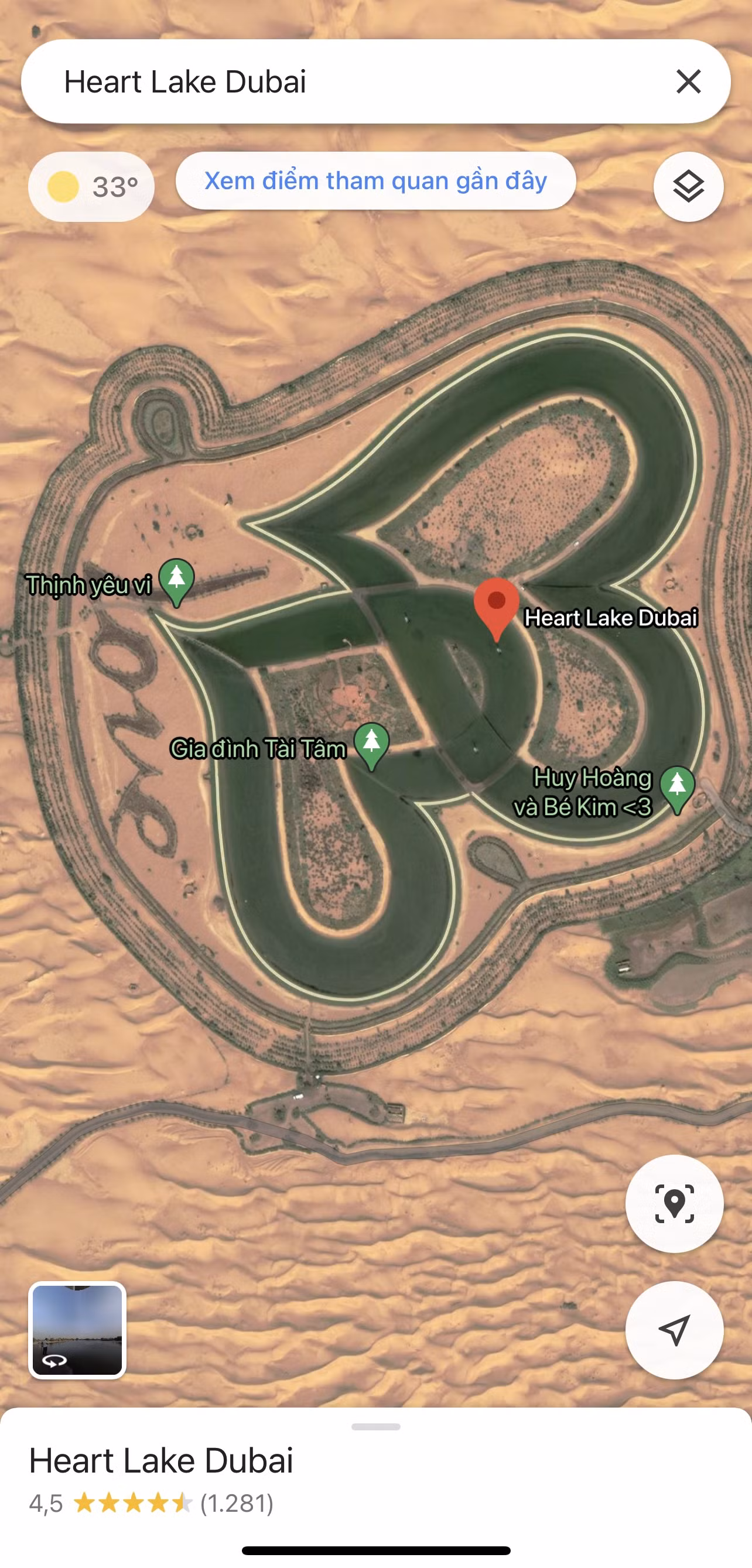 Dân mạng Việt Nam “làm loạn” Google Maps, tạo hàng loạt địa điểm ảo ở hồ Love Lake Dubai ảnh 2