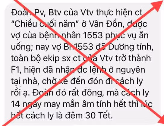 Phía VTV lên tiếng về thông tin các phóng viên Thời sự tiếp xúc với BN COVID-19 Quảng Ninh ảnh 2