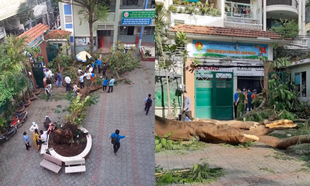 Sáng 27/5, học sinh THCS Bạch Đằng được ra về bằng cổng giữ xe thay vì đi cổng chính ảnh 10