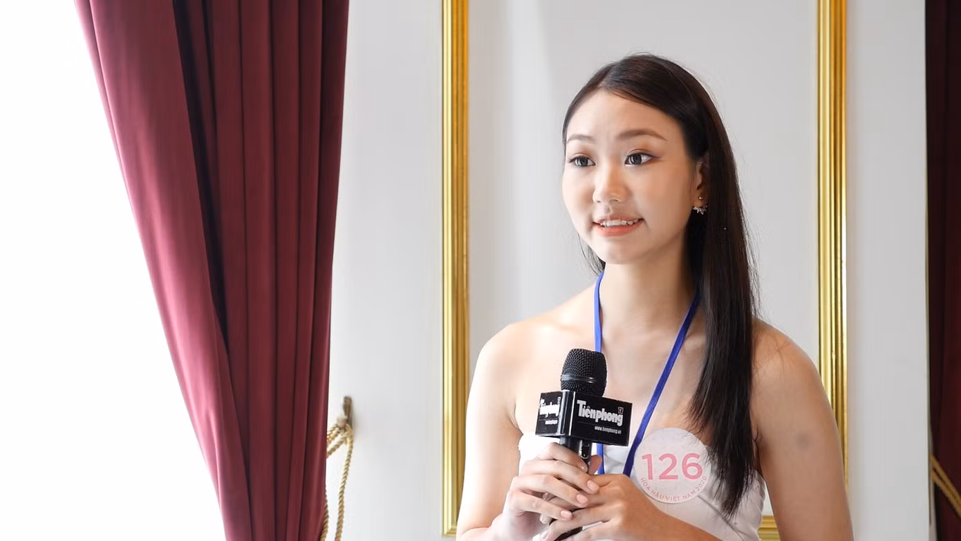 Thí sinh người Tày diện trang phục dân tộc thi Sơ khảo phía Bắc Hoa hậu Việt Nam 2020 ảnh 6