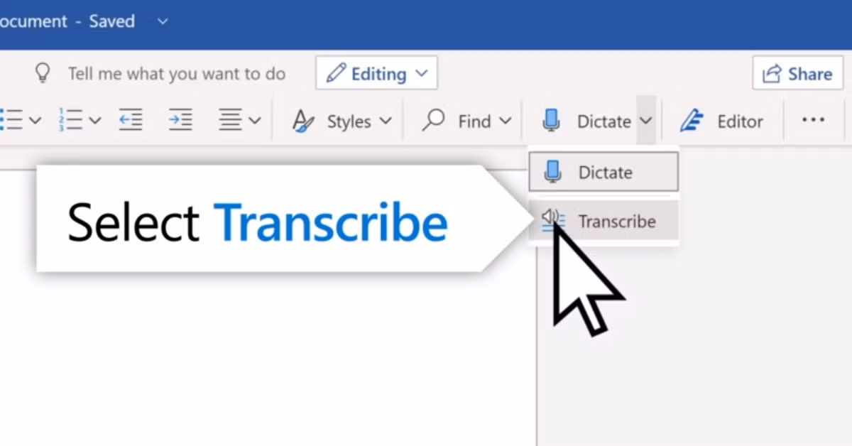 Microsoft giúp chuyển file âm thanh thành văn bản Word ảnh 1