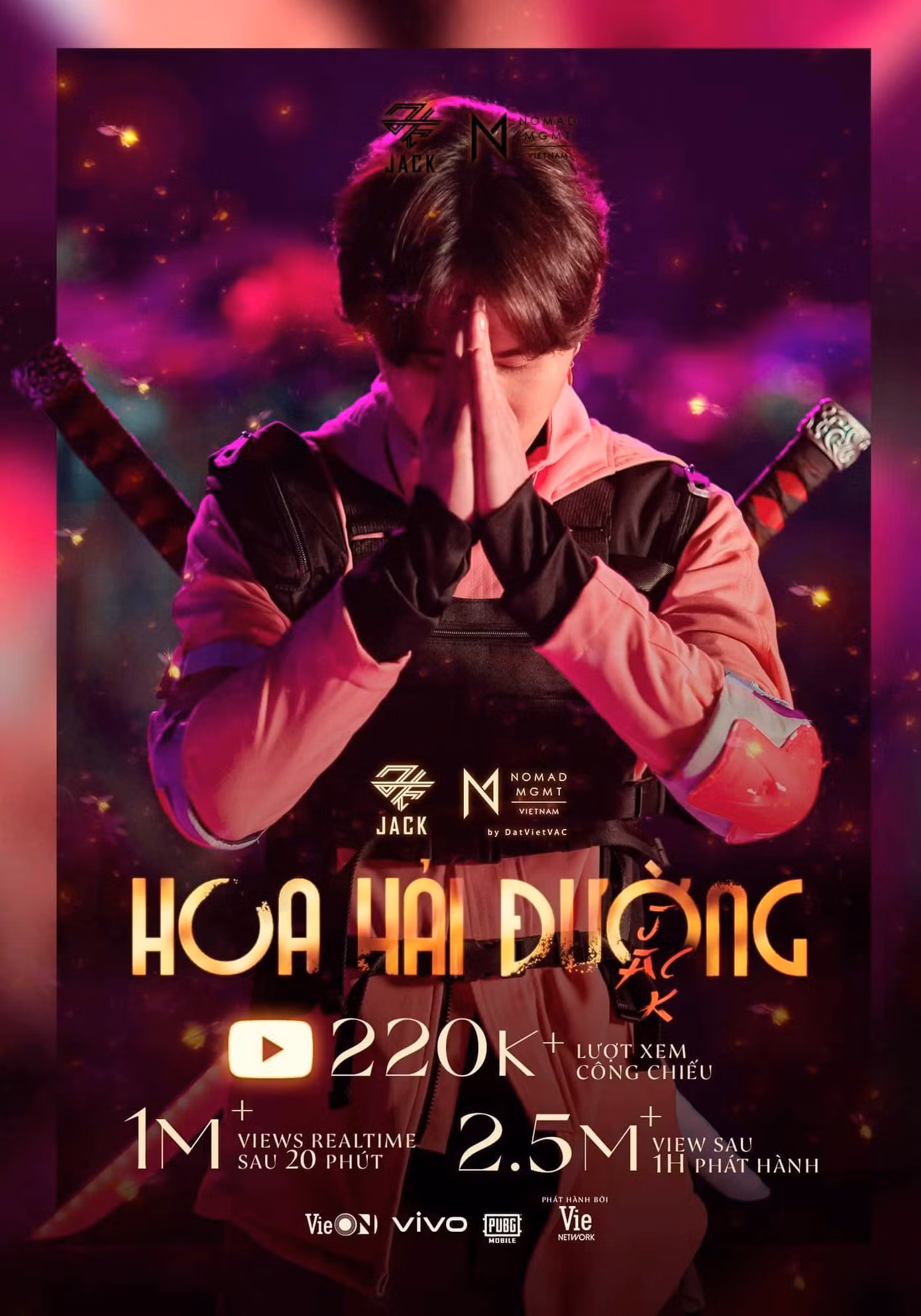 Vừa ra mắt, MV “Hoa Hải Đường” của Jack ngay lập tức đạt thành tích đáng ngưỡng mộ ảnh 1