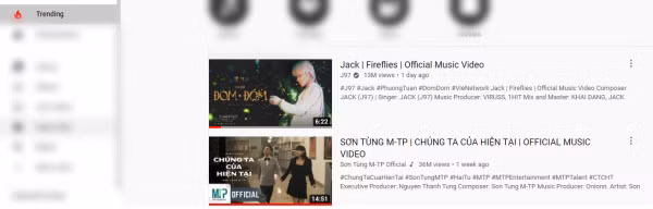 “Đom Đóm” vượt qua “Chúng Ta Của Hiện Tại” chiếm No.1 Top trending YouTube Việt Nam ảnh 1