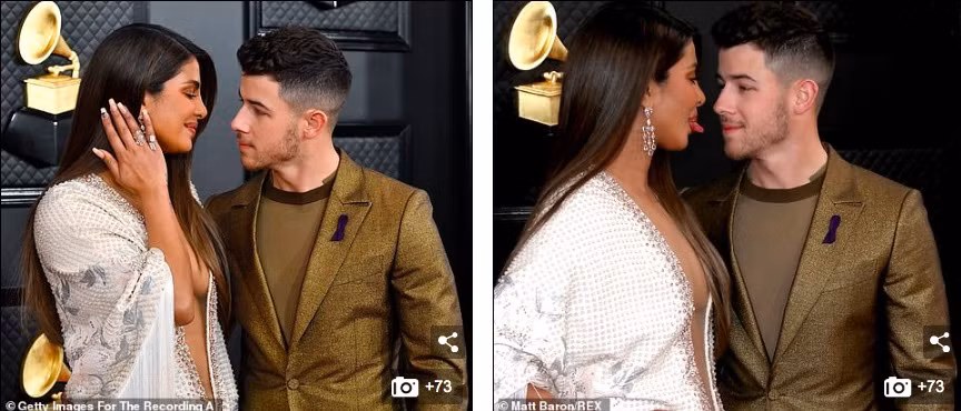 Dàn mỹ nhân diện mốt không nội y, khoe ngực đầy nóng bỏng tại Grammy 2020 ảnh 6