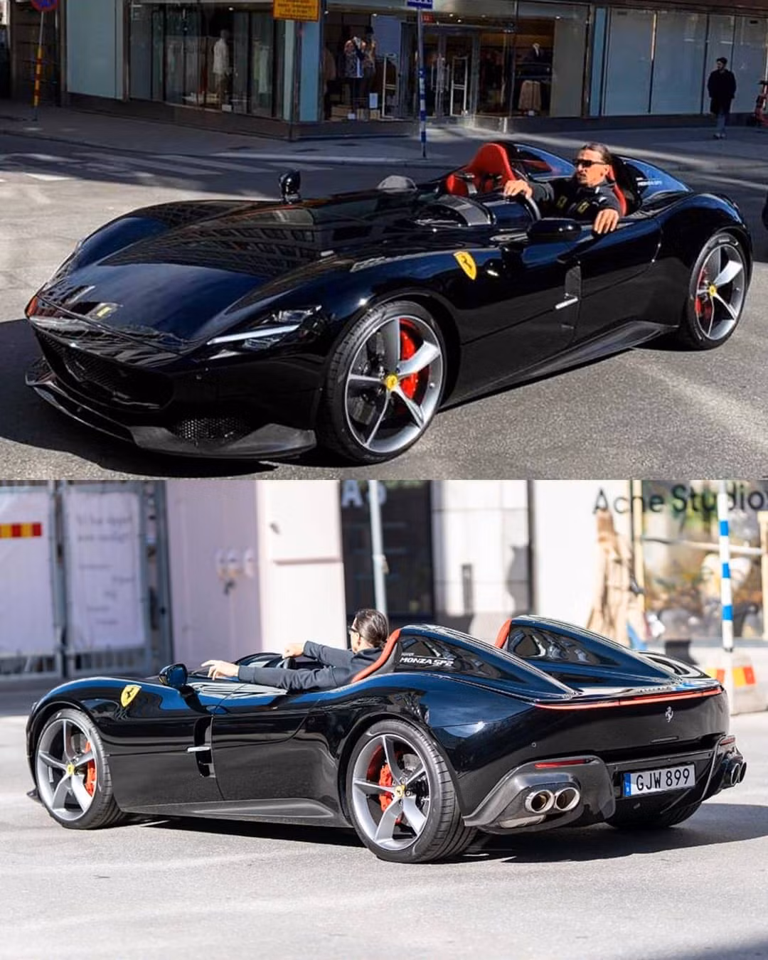 Zlatan Ibrahimovic cưỡi siêu xe Ferrari trên đường phố Thuỵ Điển ảnh 2