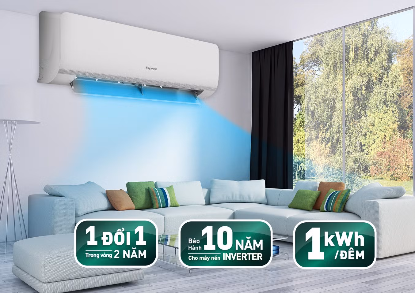 Điều hòa Nagakawa chính thức có mặt tại hệ thống Điện Máy Xanh ảnh 3