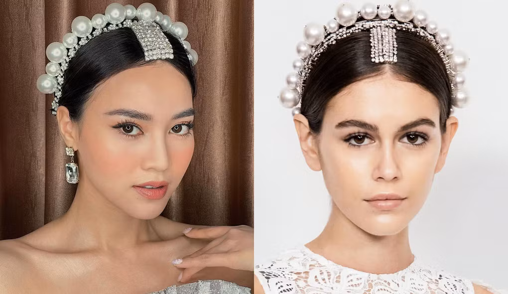 Hết nghi án “bờm tóc fake”, Lan Ngọc lại bị tố mặc váy nhái trong “đêm định mệnh” ảnh 2