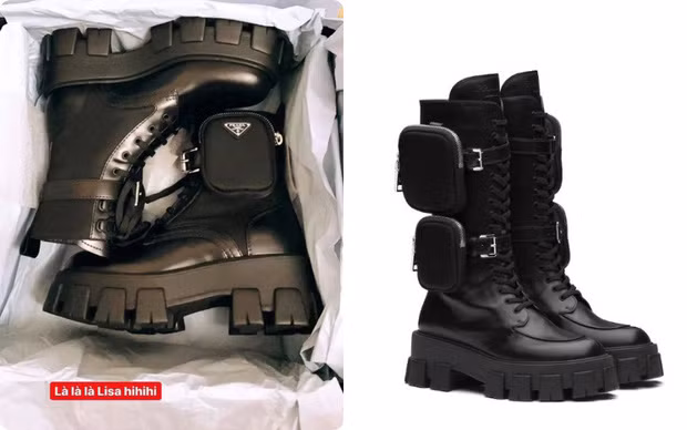 Chơi lớn như Linh Ngọc Đàm: Chi 25 triệu mua bốt Prada cho giống Lisa (BLACKPINK) ảnh 4