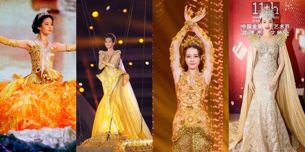 Chưa cần biết ai diện, váy của Nữ thần Kim Ưng năm 2020 đã bị trừ điểm vì một thứ ảnh 2