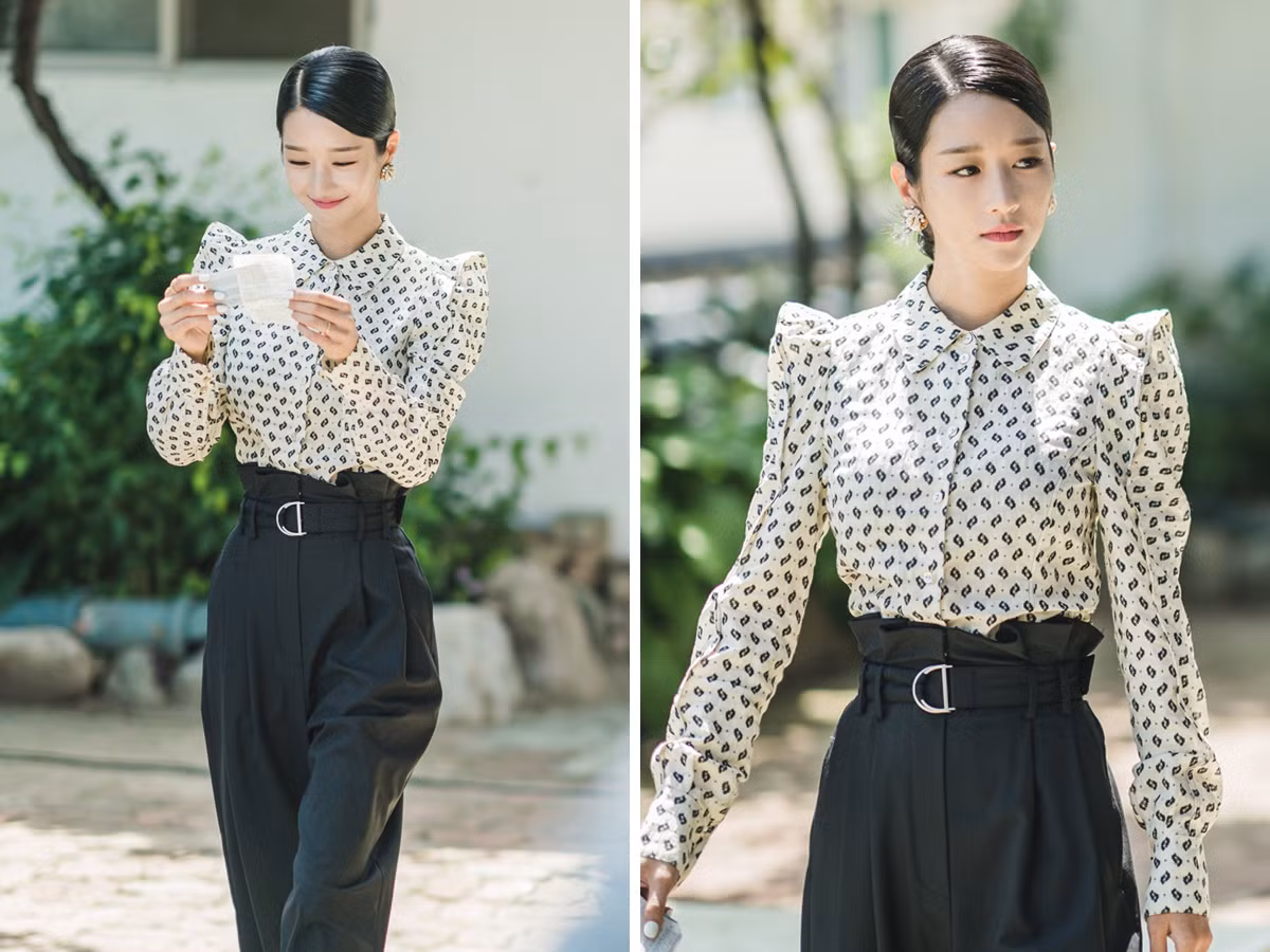 Mặc váy đầm được khen đẹp bao nhiêu nhưng khi diện quần thì Seo Ye Ji lại mất điểm ảnh 2