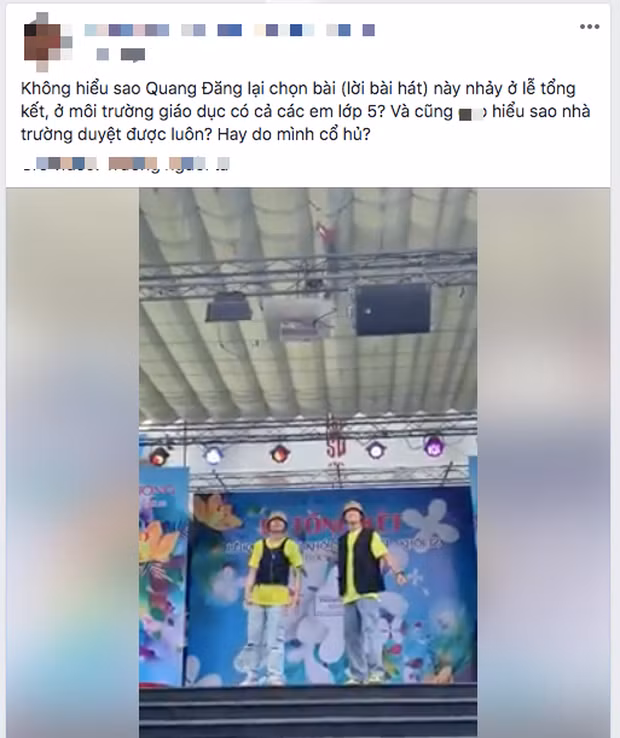 Mang vũ đạo “Bigcityboi” biểu diễn trong trường học, Quang Đăng bị chê nhiều hơn khen ảnh 3