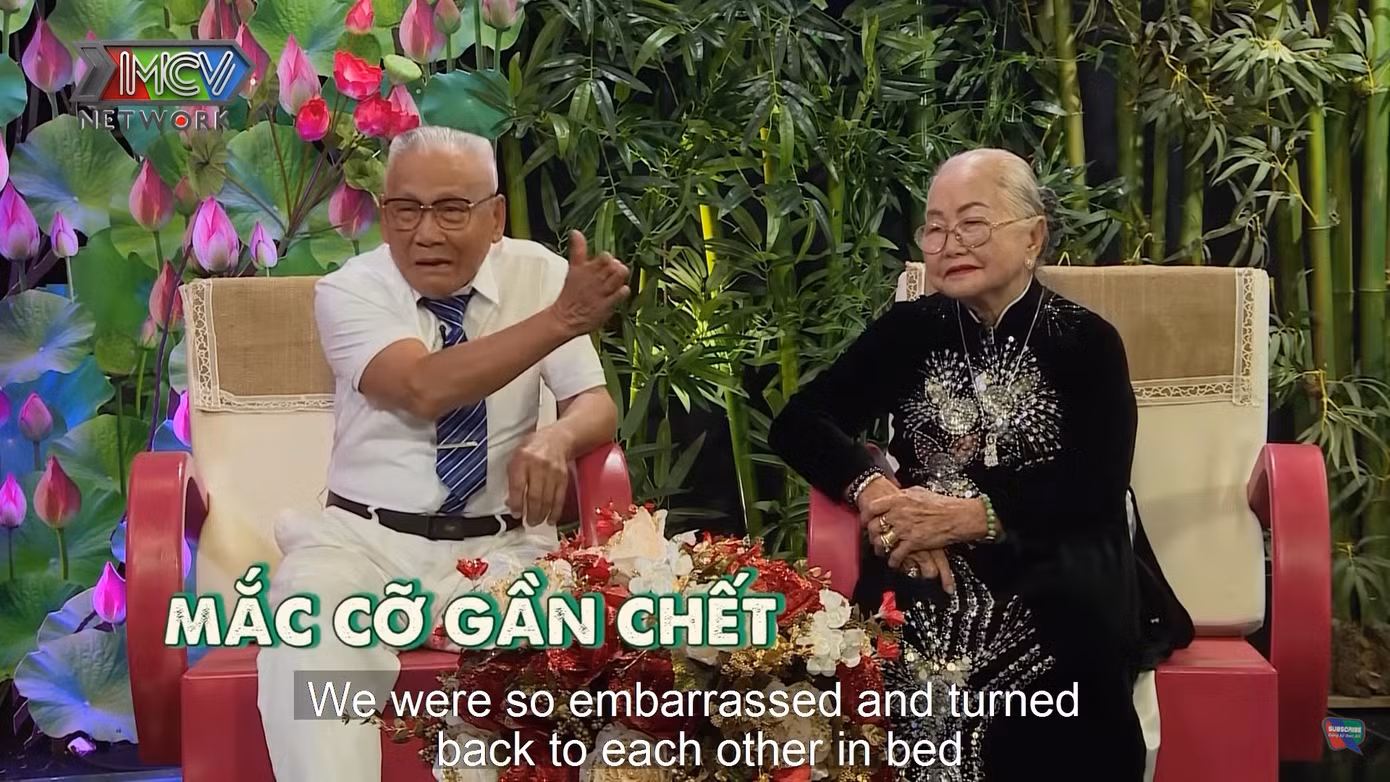 Ông 90 và bà 85 tuổi lên show 'Tình trăm năm', dí dỏm kể chuyện đêm tân hôn 'mắc cỡ' ảnh 3
