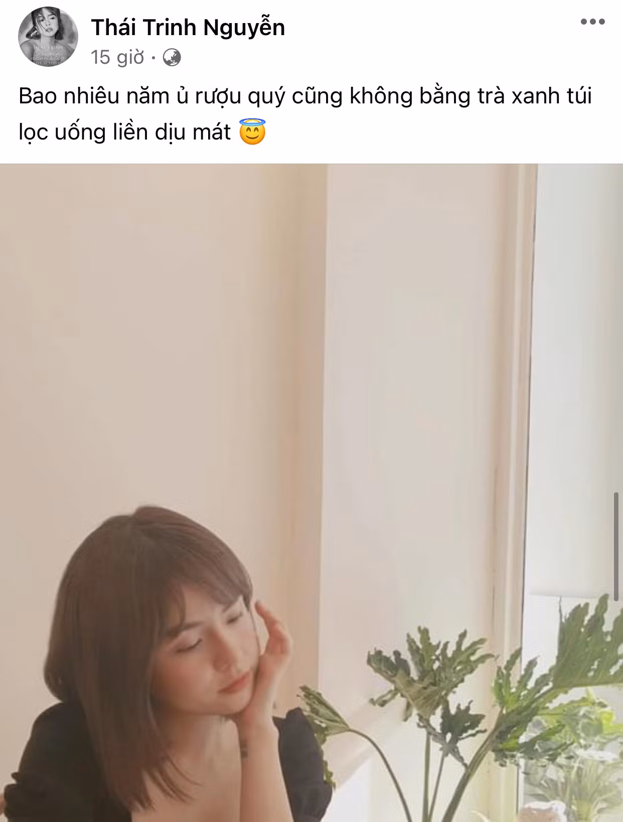 Chỉ sau một ngày, cụm từ “trà xanh” bỗng thành trend trên status của sao Việt ảnh 5