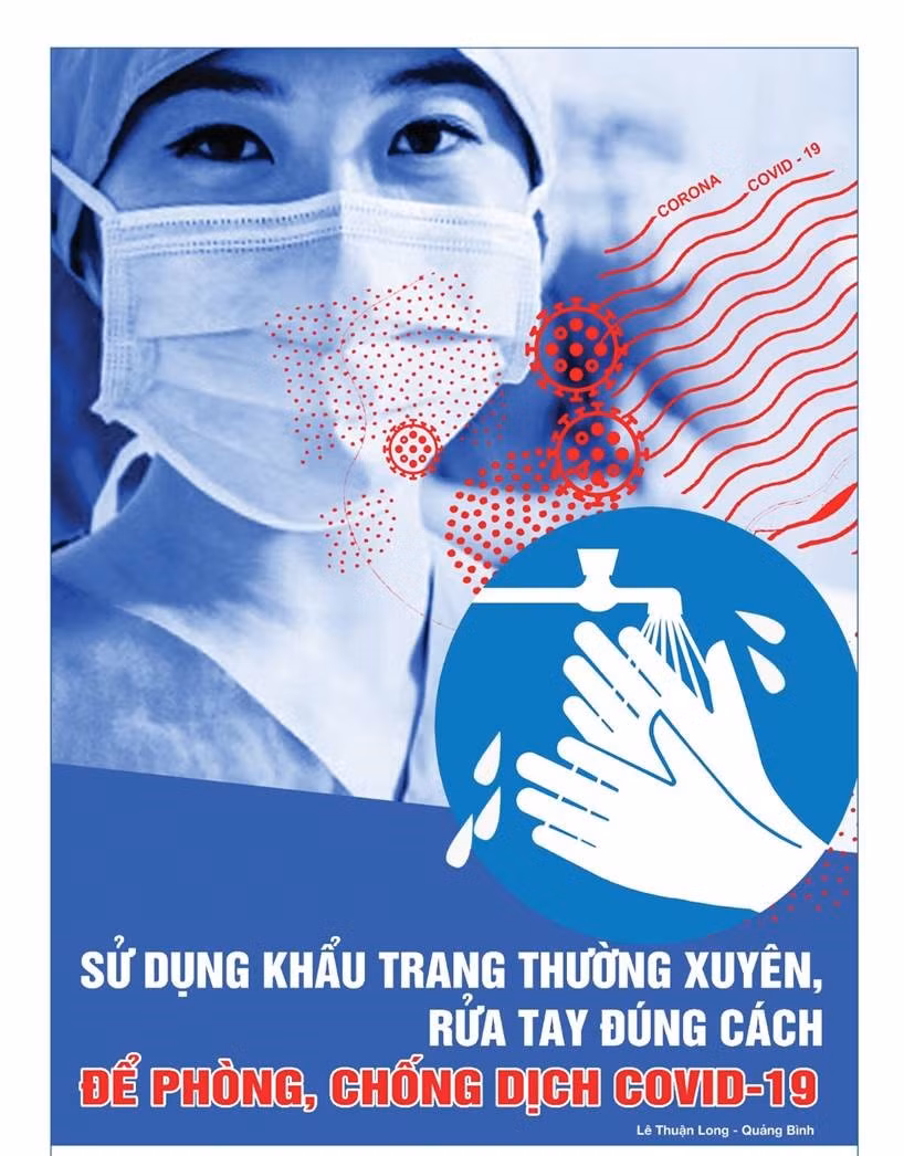 Tung tranh cổ động chống tin giả, cổ vũ đeo khẩu trang chống COVID-19 ảnh 7