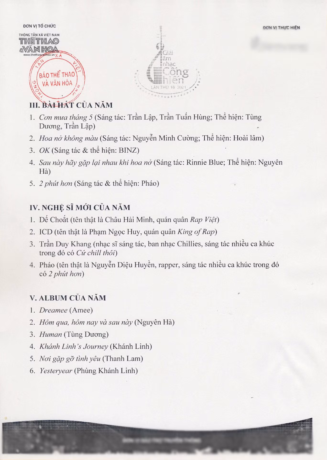 Dế Choắt “Rap Việt” và ICD “King of Rap” cạnh tranh giải “Nghệ sĩ mới của năm“ ảnh 3
