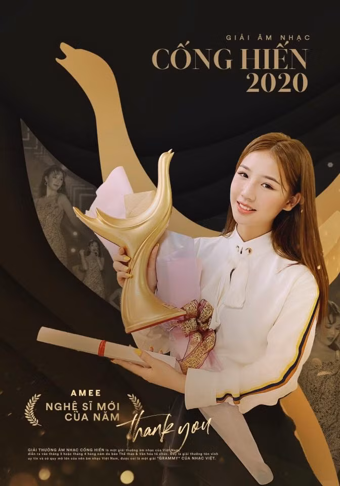 Amee được giải Cống hiến 2020 vinh danh “Nghệ sĩ mới của năm“ ảnh 3