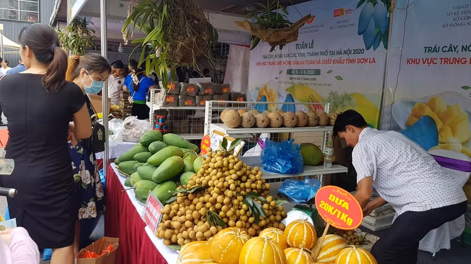 Vào hè, trái cây vùng miền đổ bộ hội chợ trái cây, nông sản Hà Nội ảnh 3