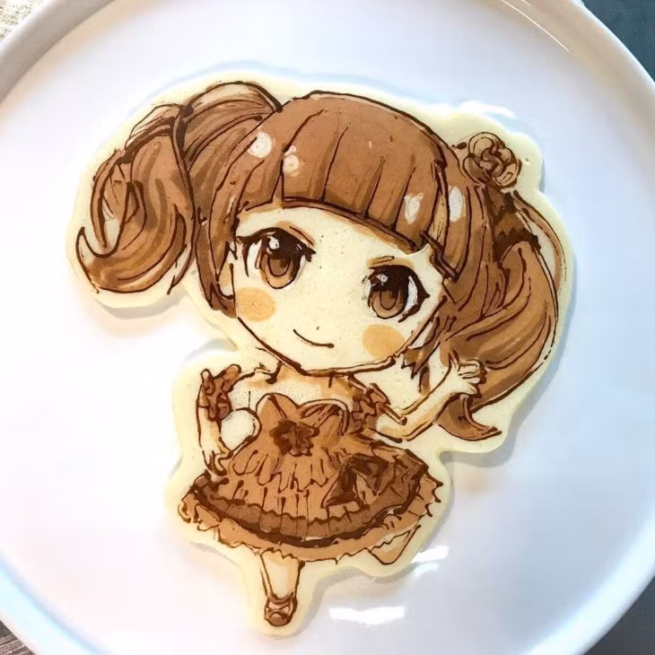 Đầu bếp 51 tuổi sáng tạo bánh kếp… anime ảnh 2