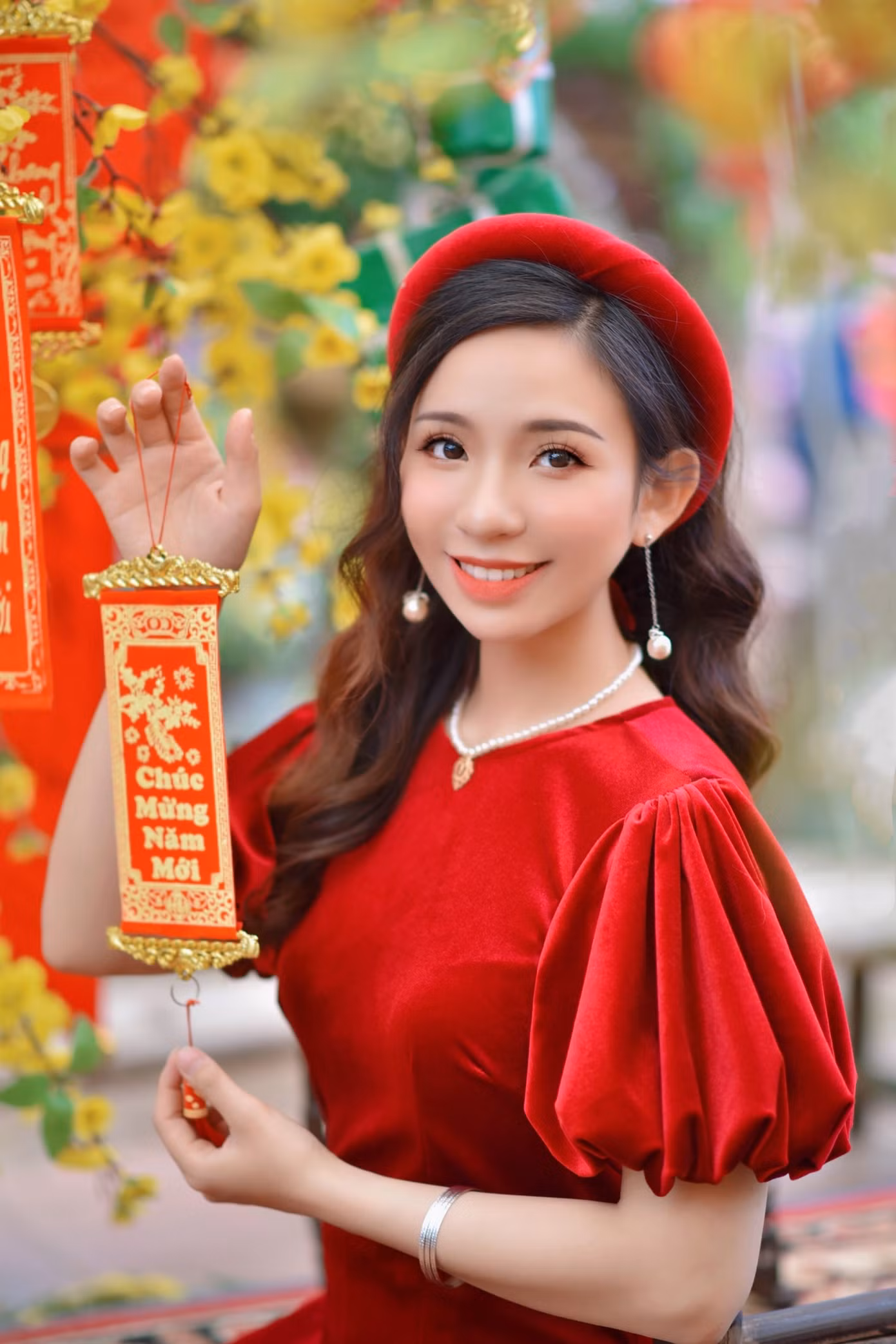 Á khôi Nghiêm Hoàng Diễm Anh hóa thân trong màu sắc hoa Đào ảnh 7