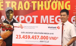 Đang uống cà phê, phát hiện trúng Vietlott hơn 23 tỷ đồng