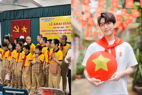 Fan Thái Lê Minh Hiếu cùng các em nhỏ đặc biệt đón ngày khai giảng ý nghĩa