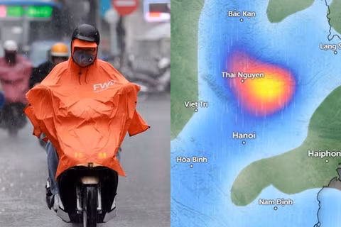 Dự báo Hà Nội đón mưa dông dịp giữa tuần, nhiệt độ buổi sáng se lạnh