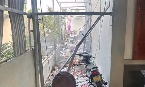 Hiện trường vụ nổ.