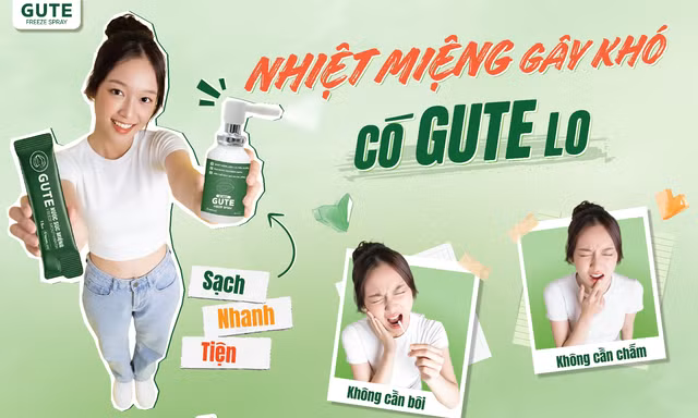 Liệu pháp 2 bước xoa dịu nỗi lo nhiệt miệng từ bộ đôi Gute Freeze