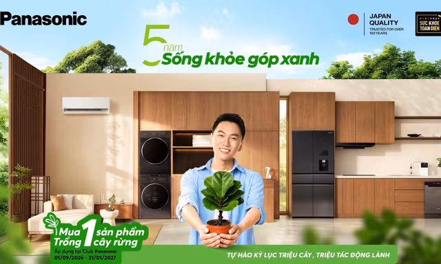Hành trình từ một triệu cây xanh đến triệu tác động lành cùng Panasonic sống khỏe góp xanh