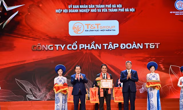 T&T Group được vinh danh tại Lễ tôn vinh doanh nhân, doanh nghiệp Thăng Long 2025
