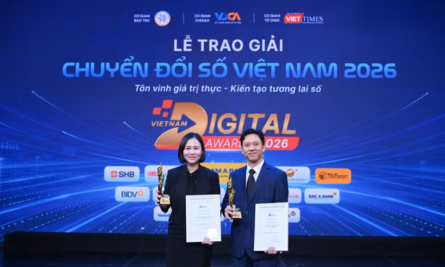 Zalo thắng lớn với cú đúp giải thưởng Sản phẩm công nghệ số xuất sắc 2026