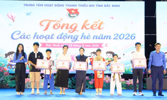 Hơn 500 thiếu nhi Bắc Ninh khép lại mùa hè bằng những trải nghiệm đáng nhớ