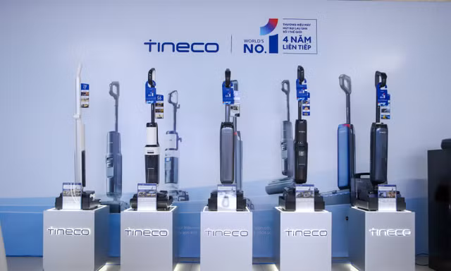 Tineco dẫn đầu thị phần máy lau sàn khô ướt tại Việt Nam