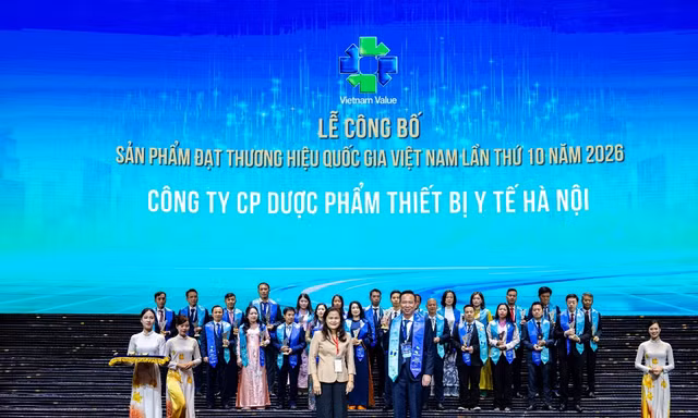 Hapharco được vinh danh Thương hiệu Quốc gia 2026: Khẳng định uy tín trong ngành dược phẩm