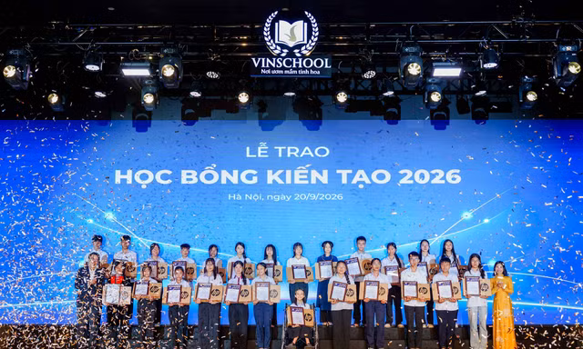 Học bổng Kiến tạo mùa 6 của Vinschool: Trao cơ hội để học sinh kiến tạo tương lai