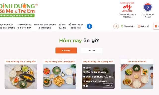 Cùng Ajinomoto lên thực đơn dinh dưỡng phù hợp cho từng thành viên trong gia đình