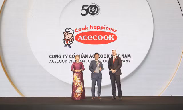 Acecook Việt Nam tiếp tục được vinh danh vào top 50 doanh nghiệp phát triển bền vững tiêu biểu Việt Nam 2026