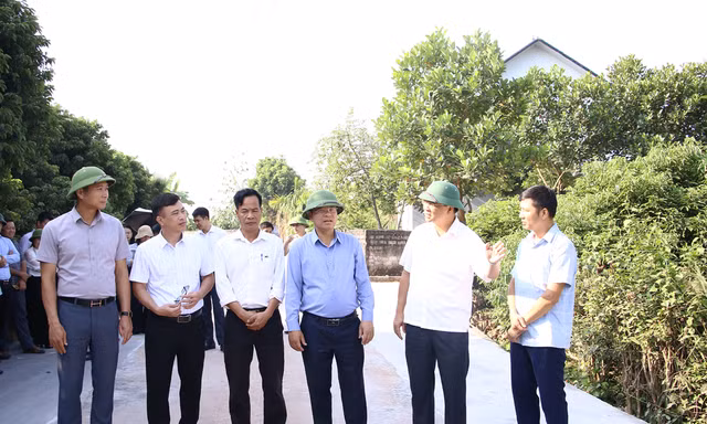 Phó Chủ tịch Bắc Ninh kiểm tra tiến độ triển khai các chương trình mục tiêu quốc gia