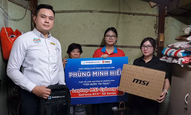Phong Vũ bắt tay cùng MSI và NVIDIA trao tặng học bổng cho học sinh nghèo