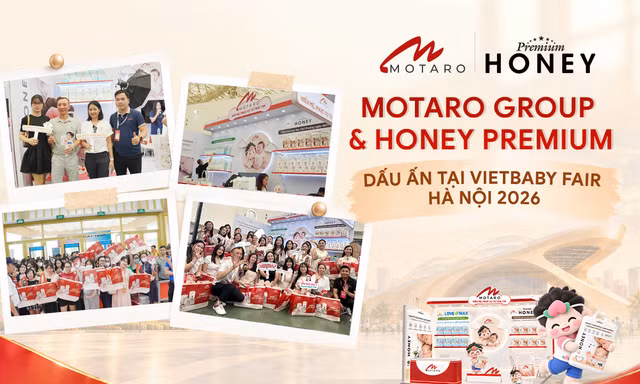Motaro Group cùng Honey Premium khuấy động không khí Vietbaby Fair Hanoi 2026