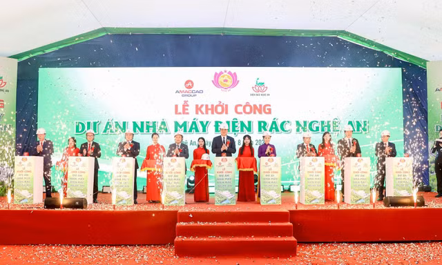 AMACCAO khởi công điện rác Nghệ An công nghệ cao quy mô lớn nhất miền Trung