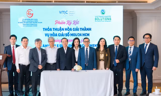 UBND TPHCM và VWS ký kết thỏa thuận hòa giải thành