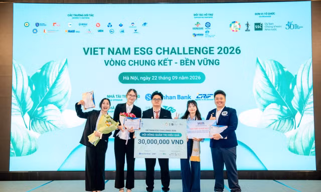 Sinh viên Greenwich Việt Nam giành Quán quân Vietnam ESG Challenge 2026 khu vực phía Bắc
