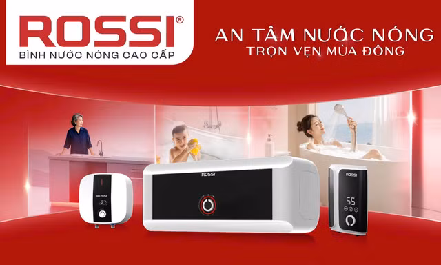 24 năm, một tiêu chuẩn an toàn: Vì sao bình nước nóng cao cấp Rossi được hai thế hệ tin chọn? 