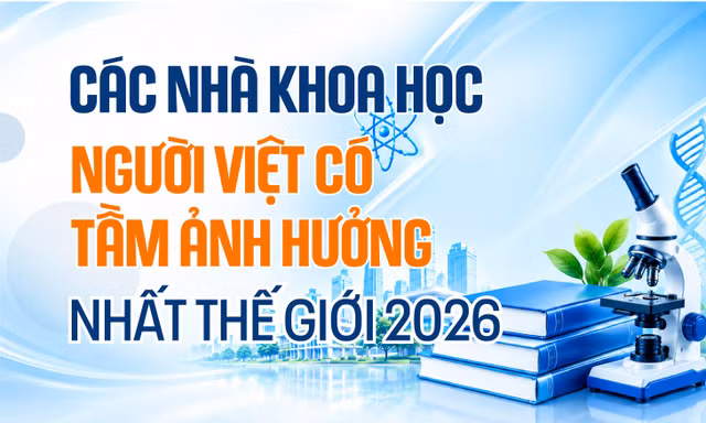 Các nhà khoa học người Việt có tầm ảnh hưởng nhất thế giới 2026