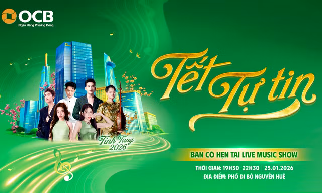 OCB mang đến bản giao thoa âm nhạc dân gian và hiện đại tại 'Tết Tự Tin'