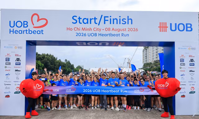 UOB Heartbeat Run 2026 gây quỹ hơn 950 triệu đồng hỗ trợ giáo dục số