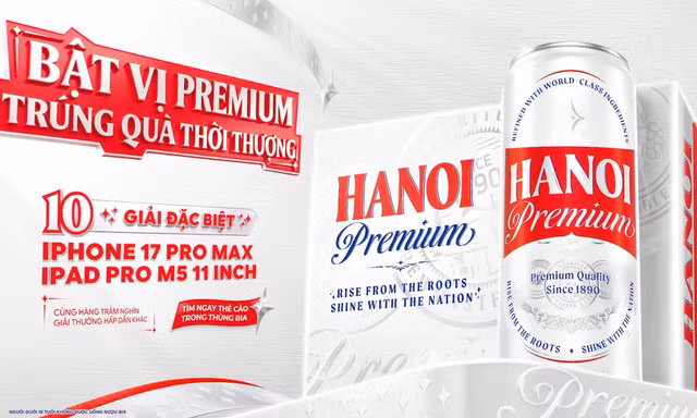 Hanoi Premium ra mắt diện mạo mới, khẳng định tinh thần 'Tiếp nối tinh hoa, không ngừng tiến bước'