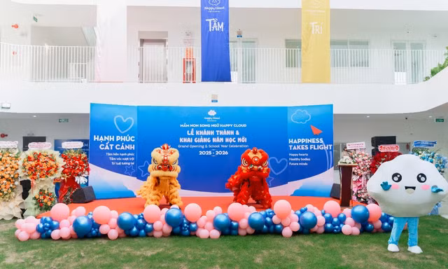 Khánh thành mầm non song ngữ Happy Cloud Quy Nhơn rộng gần 3000m2