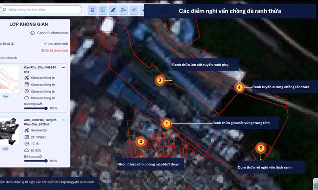 Ứng dụng công nghệ viễn thám và GeoAI: Đột phá làm sạch cơ sở dữ liệu đất đai